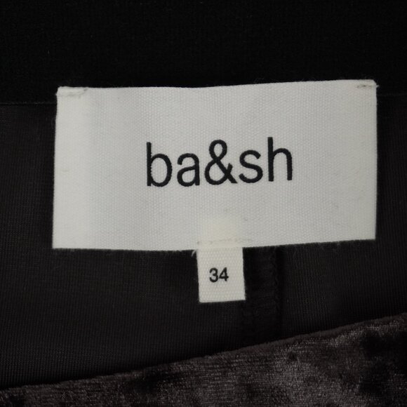 ba&sh Lolita Crushed Velvet Bootcut Flared Bottoms in Brown - Size 34 (NWT) - Picture 10 of 12